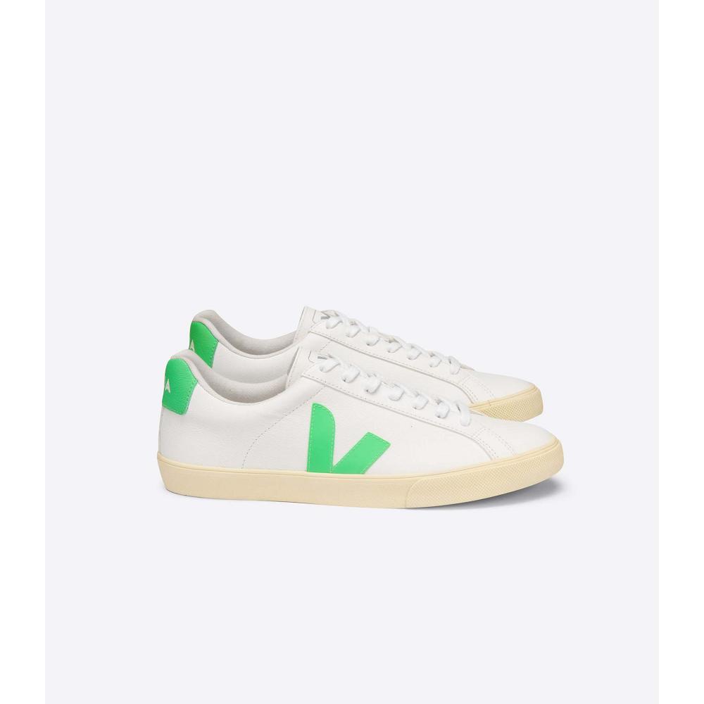 Veja ESPLAR CHROMEFREE Tornacipő Női White/Green | HU 612NWY